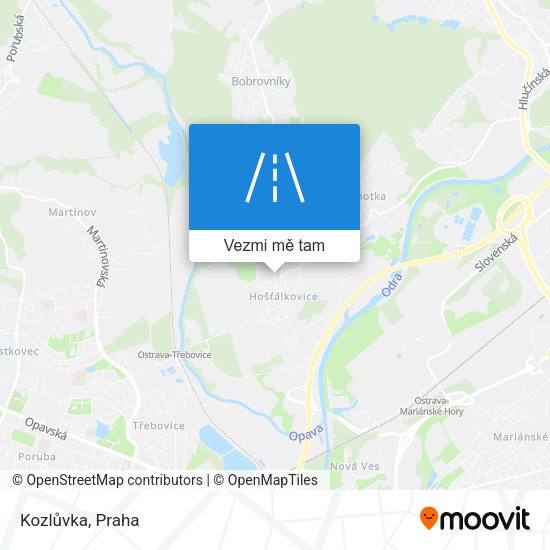 Kozlůvka mapa