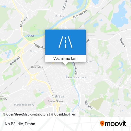 Na Bělidle mapa