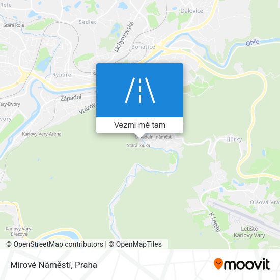 Mírové Náměstí mapa