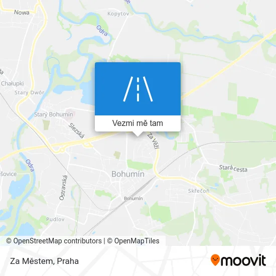 Za Městem mapa