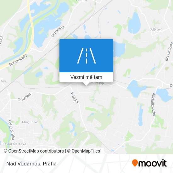 Nad Vodárnou mapa