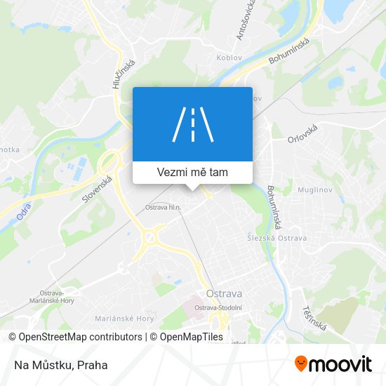 Na Můstku mapa