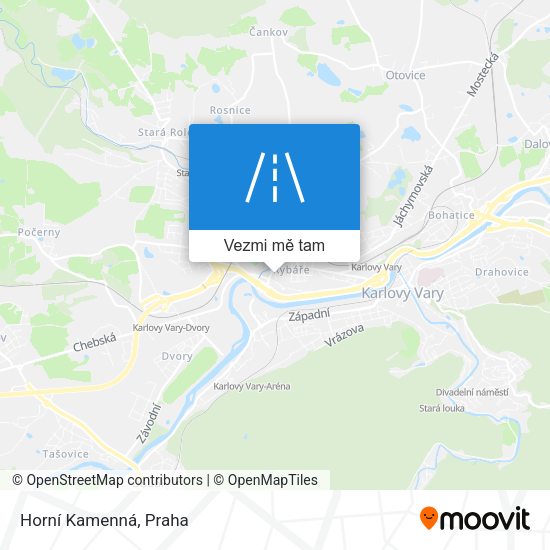 Horní Kamenná mapa