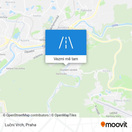 Luční Vrch mapa