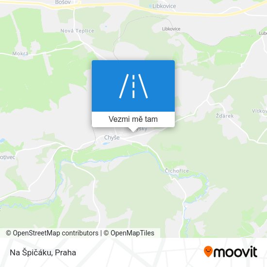 Na Špičáku mapa