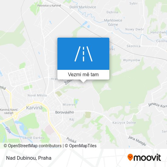 Nad Dubinou mapa