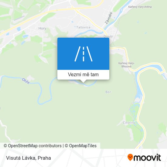 Visutá Lávka mapa