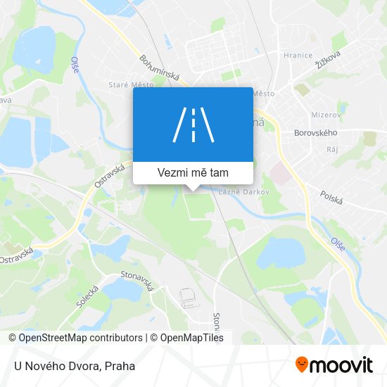 U Nového Dvora mapa