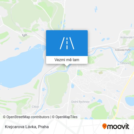 Krejcarova Lávka mapa