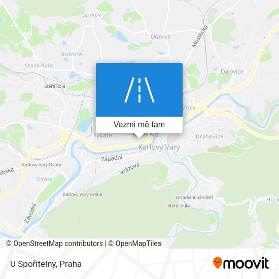 U Spořitelny mapa