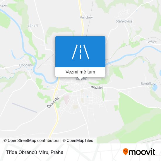 Třída Obránců Míru mapa