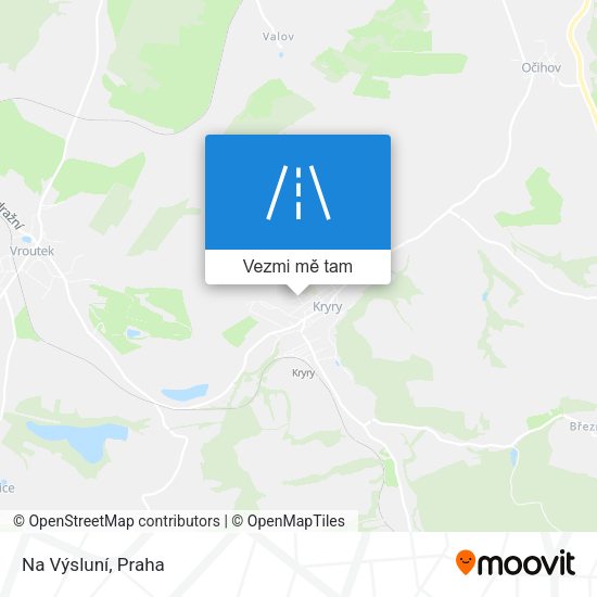 Na Výsluní mapa