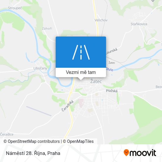 Náměstí 28. Října mapa