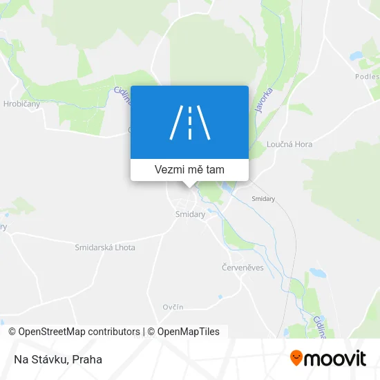 Na Stávku mapa