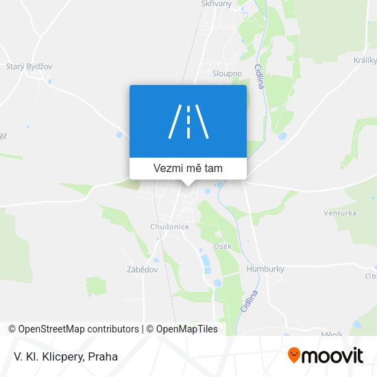 V. Kl. Klicpery mapa