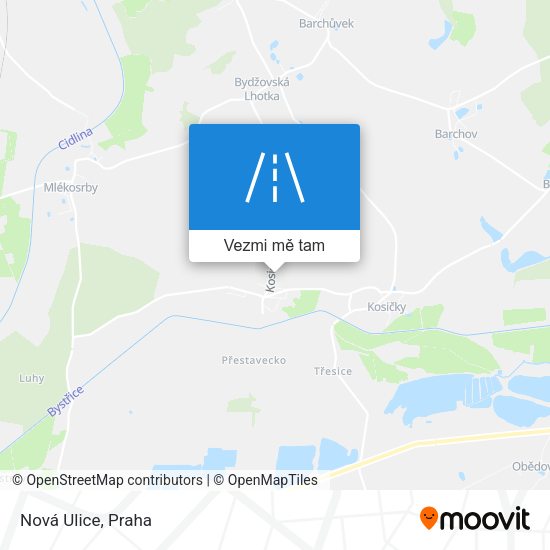 Nová Ulice mapa