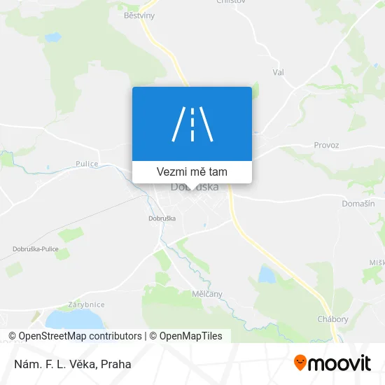 Nám. F. L. Věka mapa