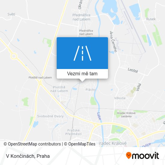 V Končinách mapa
