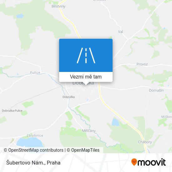 Šubertovo Nám. mapa