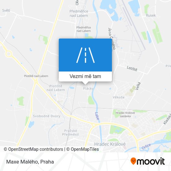 Maxe Malého mapa