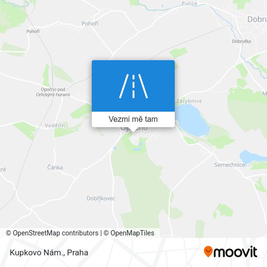 Kupkovo Nám. mapa