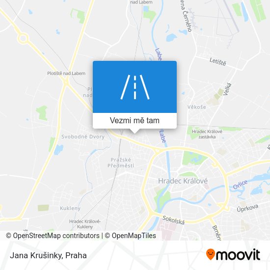 Jana Krušinky mapa