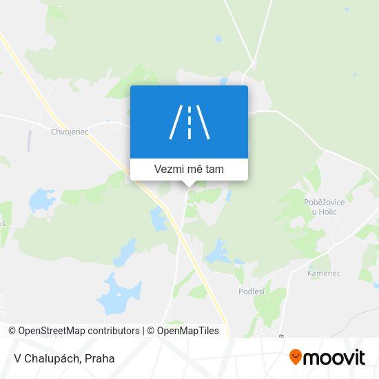 V Chalupách mapa