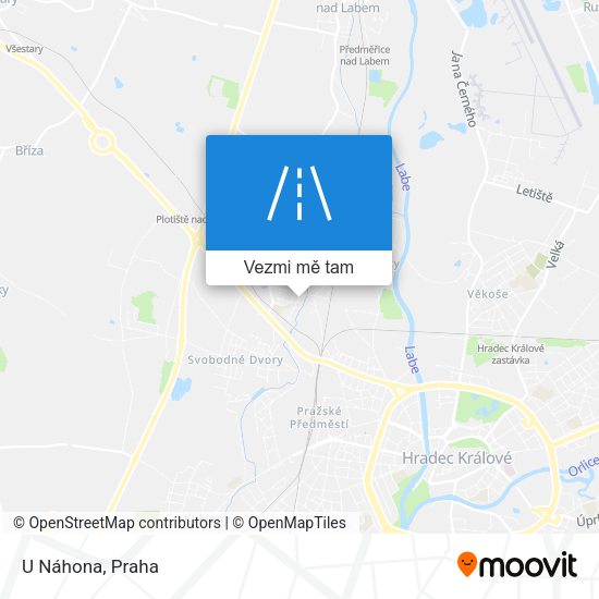 U Náhona mapa