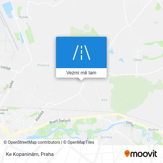 Ke Kopaninám mapa