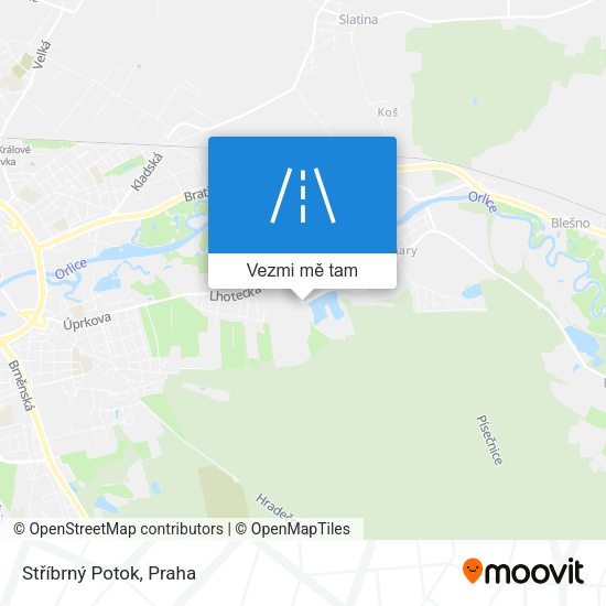 Stříbrný Potok mapa