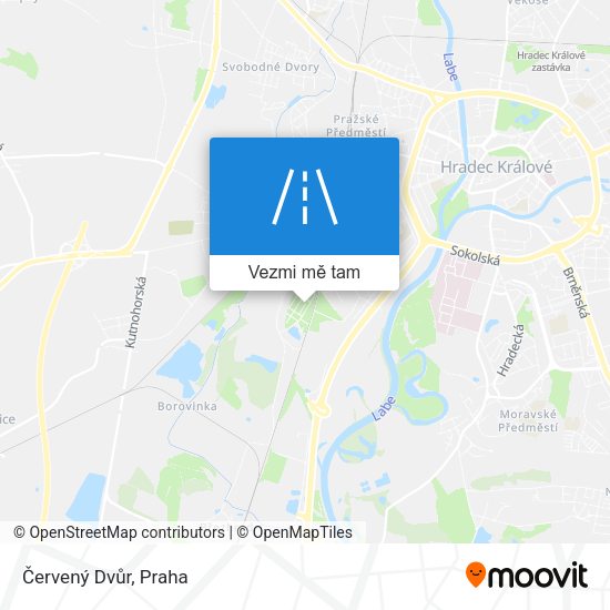 Červený Dvůr mapa