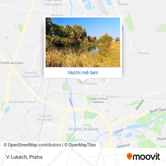 V Lukách mapa