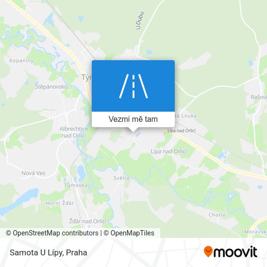 Samota U Lípy mapa