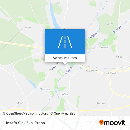 Josefa Slavíčka mapa