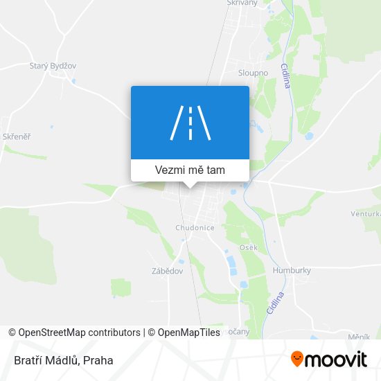 Bratří Mádlů mapa