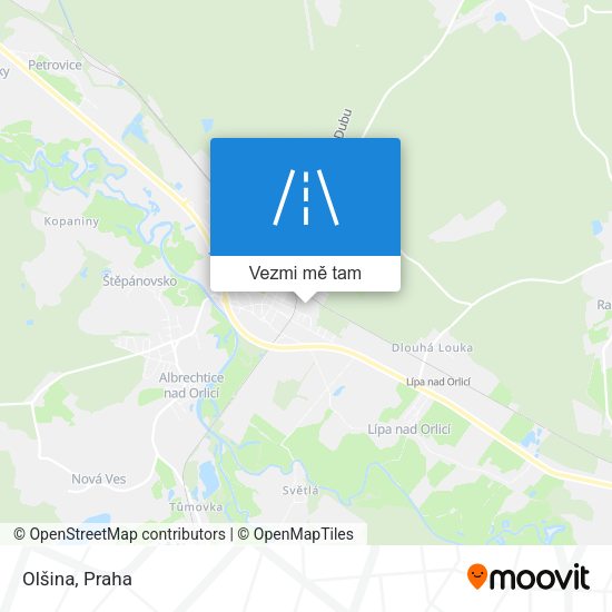 Olšina mapa