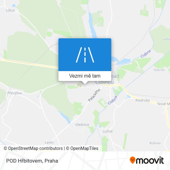 POD Hřbitovem mapa