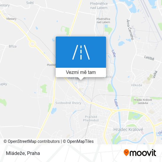 Mládeže mapa