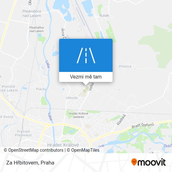 Za Hřbitovem mapa