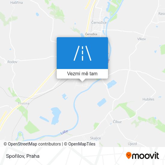 Spořilov mapa