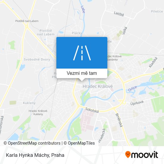 Karla Hynka Máchy mapa