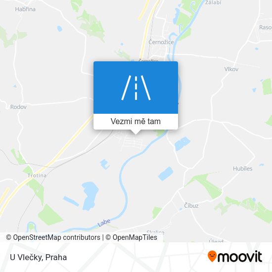 U Vlečky mapa