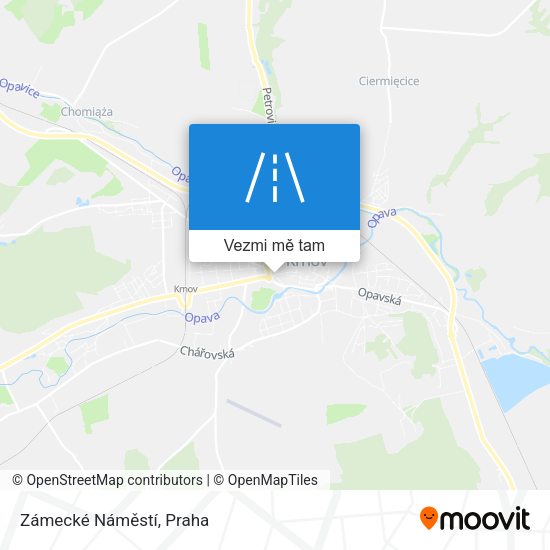 Zámecké Náměstí mapa