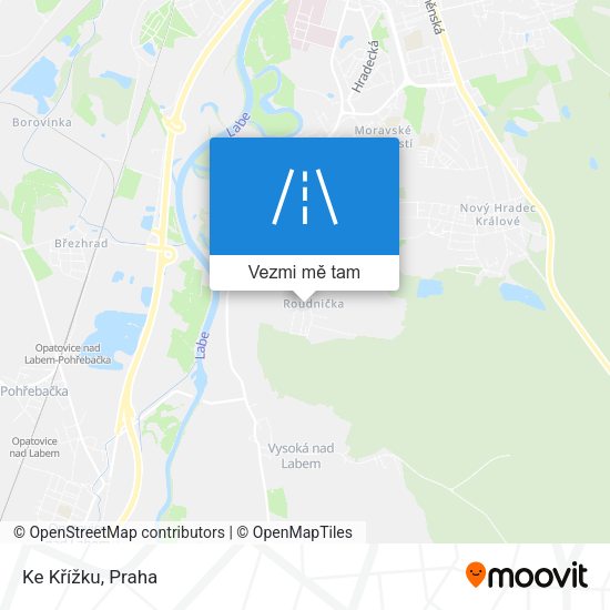 Ke Křížku mapa