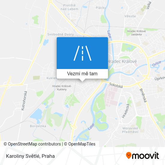 Karoliny Světlé mapa