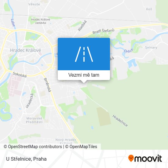 U Střelnice mapa