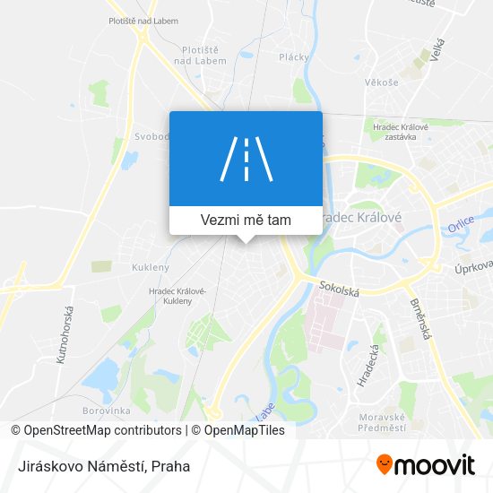 Jiráskovo Náměstí mapa