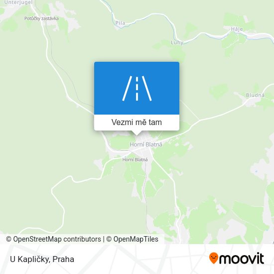 U Kapličky mapa