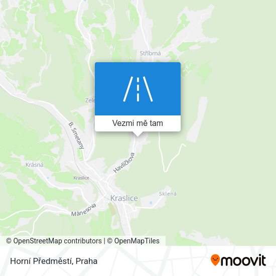 Horní Předměstí mapa