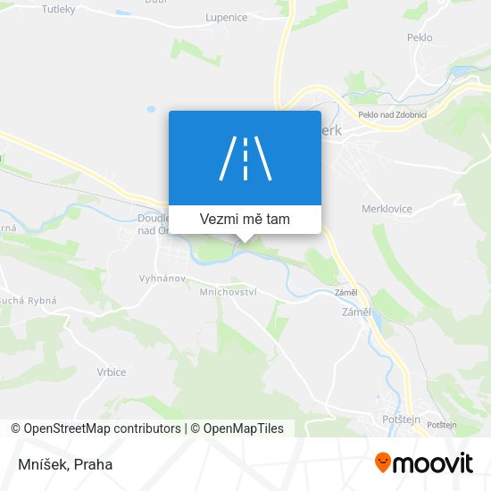 Mníšek mapa